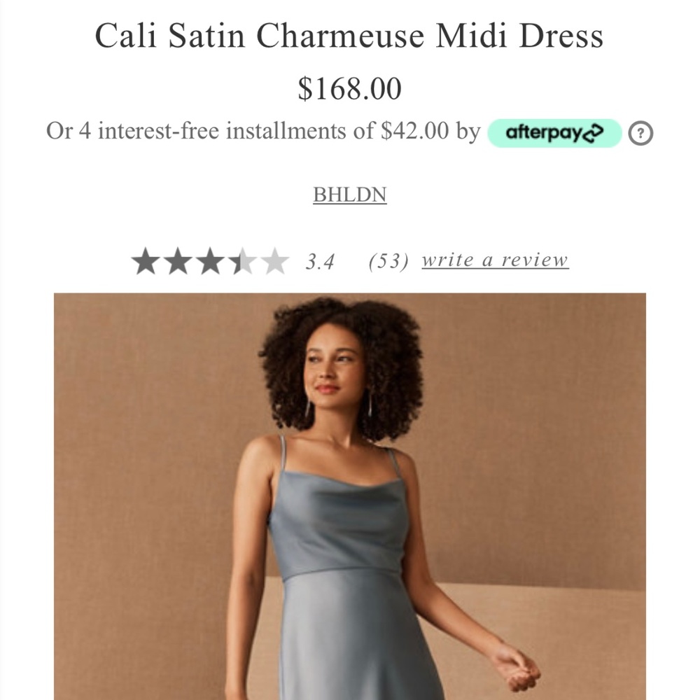 Cali Satin Midi Dreas